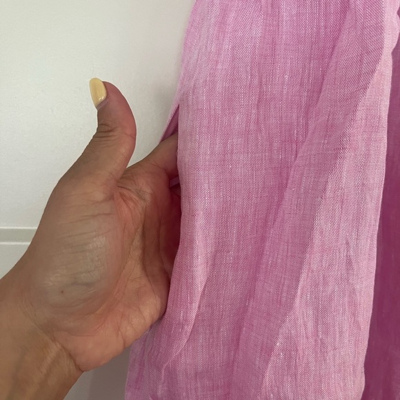 NWOT Tuckernuck Pomander Place Dress Sabella Maxi Linen in Pink XS - Picture 6 of 9